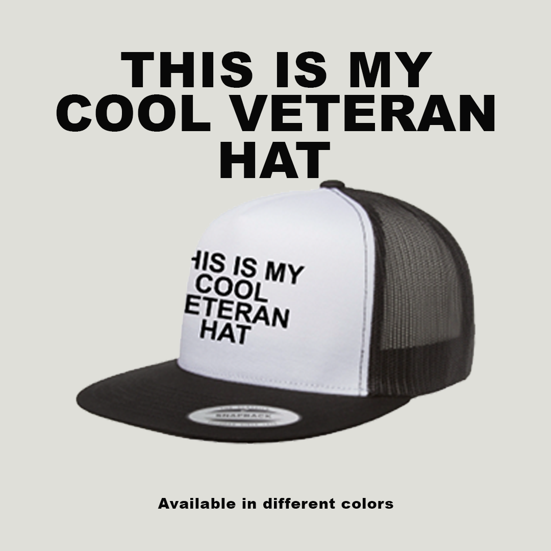 'This Is My Cool Veteran Hat' Adult Hat